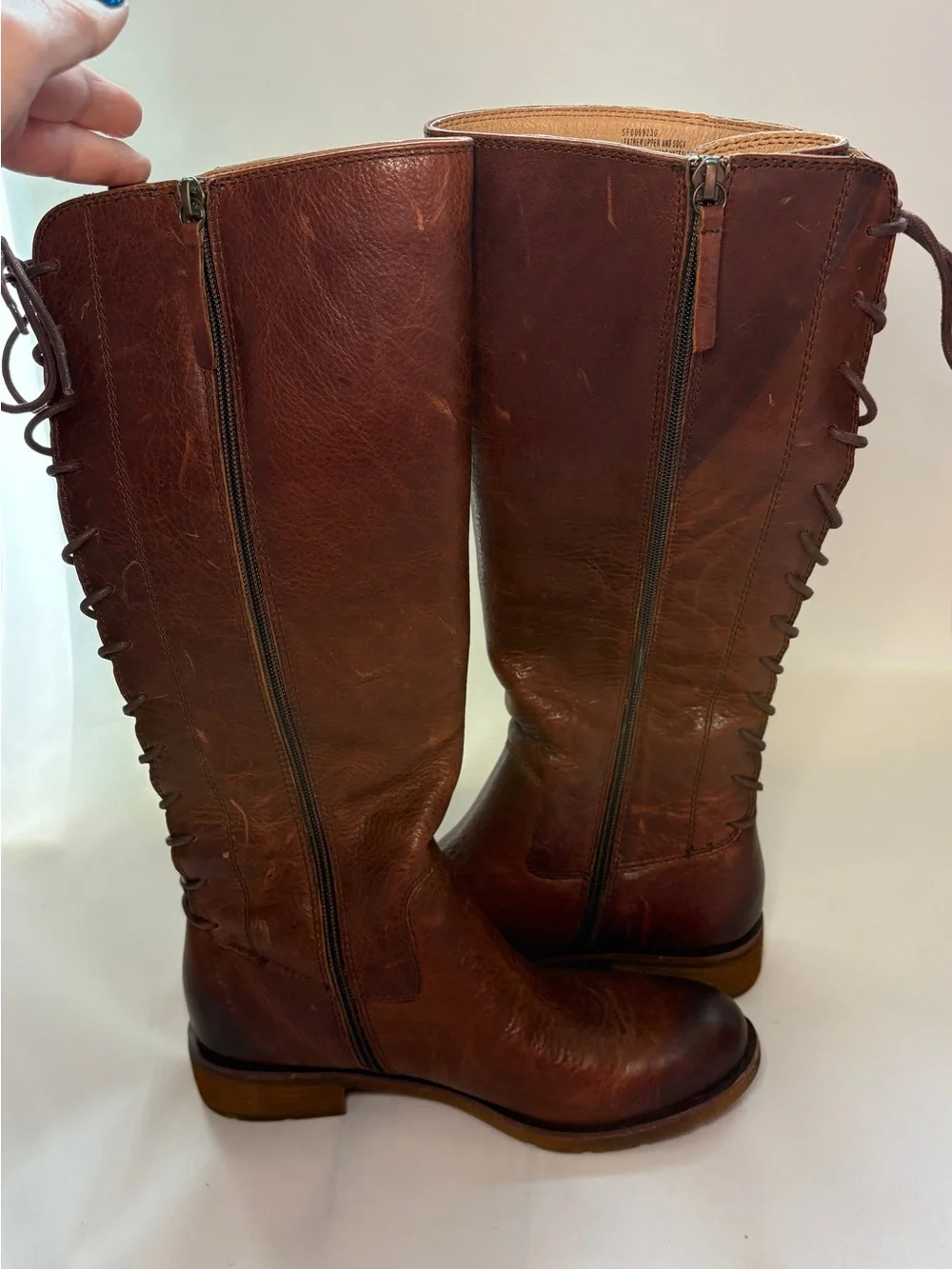 Söfft Sharnell II‎ Waterproof Leather Tall Riding Boots Whiskey Brown - Size 8.5